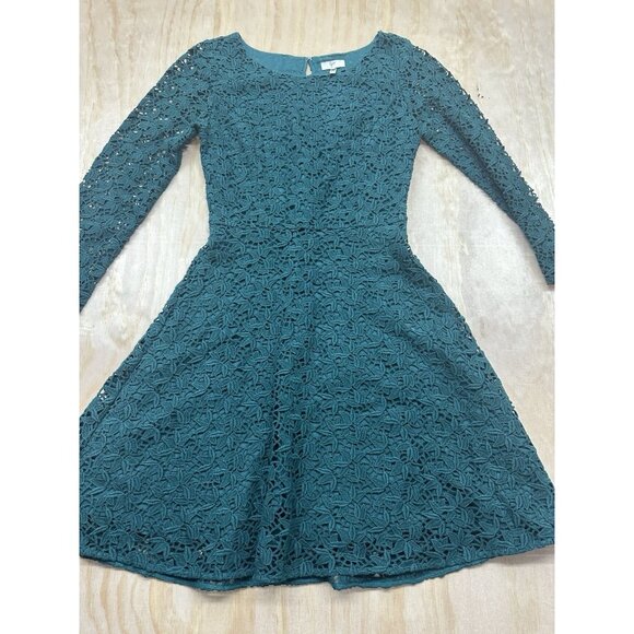 JOIE Dresses & Skirts - Joie Dress Green Lace Cut Out Sz Small Mini Flowy Merida Disneybound Lined